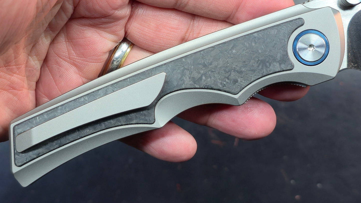 YJGDCN CN027 Ti/Carbon Fiber 10CR15MOV