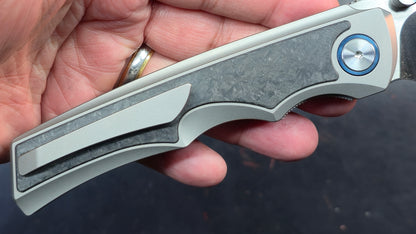 YJGDCN CN027 Ti/Carbon Fiber 10CR15MOV