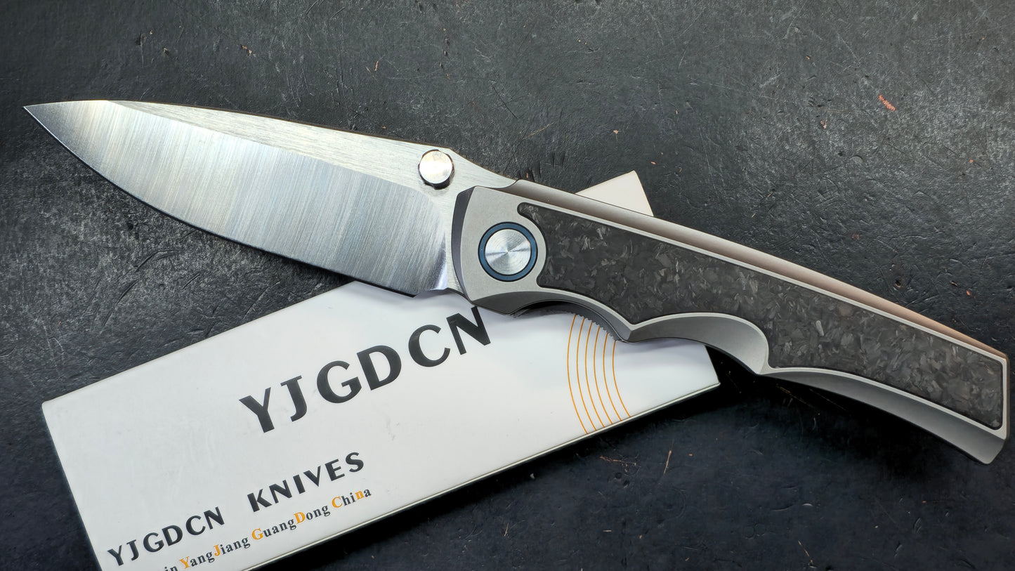 YJGDCN CN027 Ti/Carbon Fiber 10CR15MOV