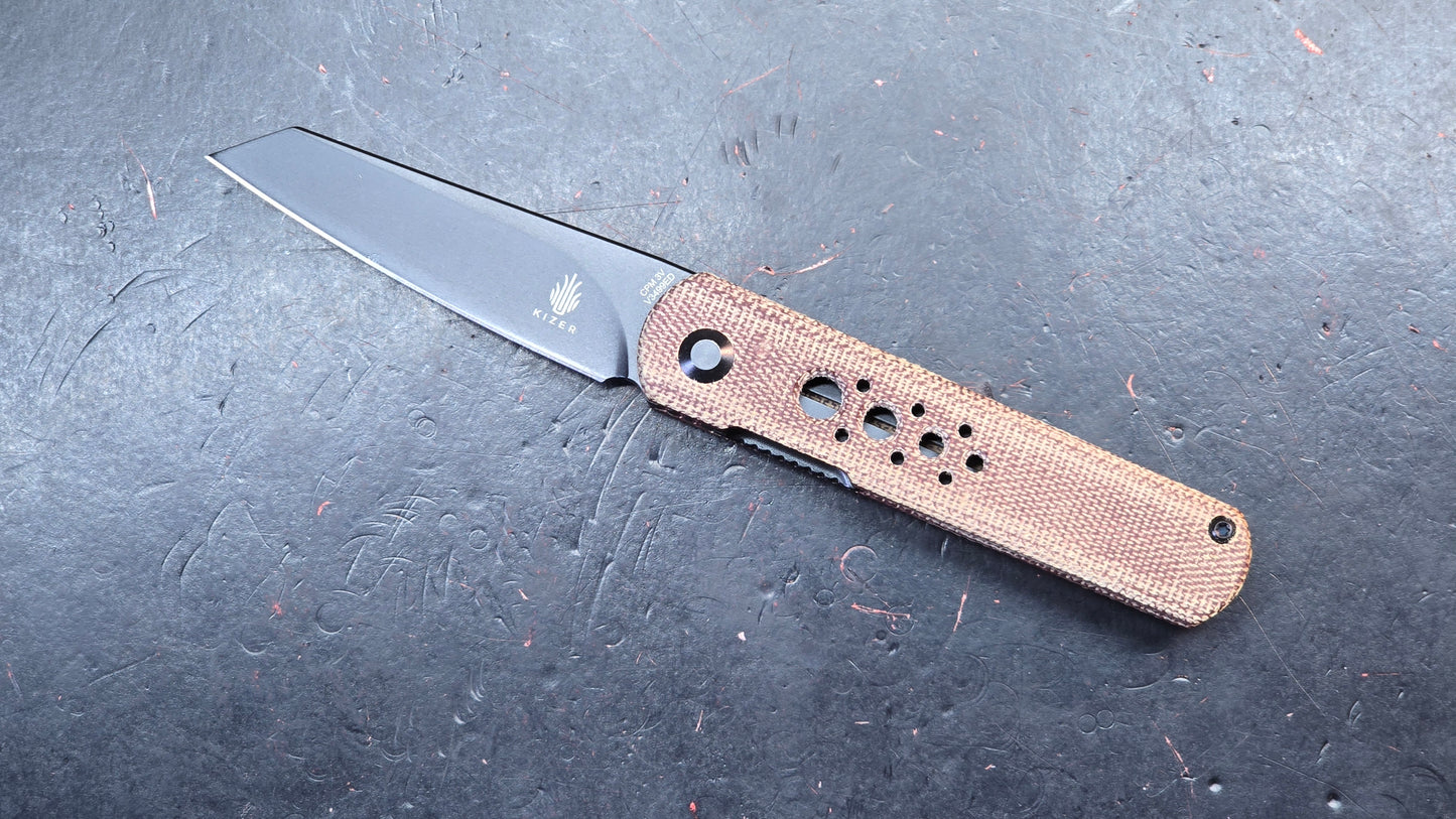 Kizer Feist (Deadpool Numbered SE) Micarta CPM3V