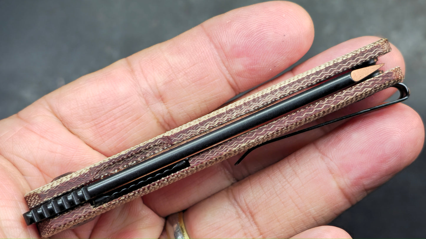 Kizer Feist (Deadpool Numbered SE) Micarta CPM3V