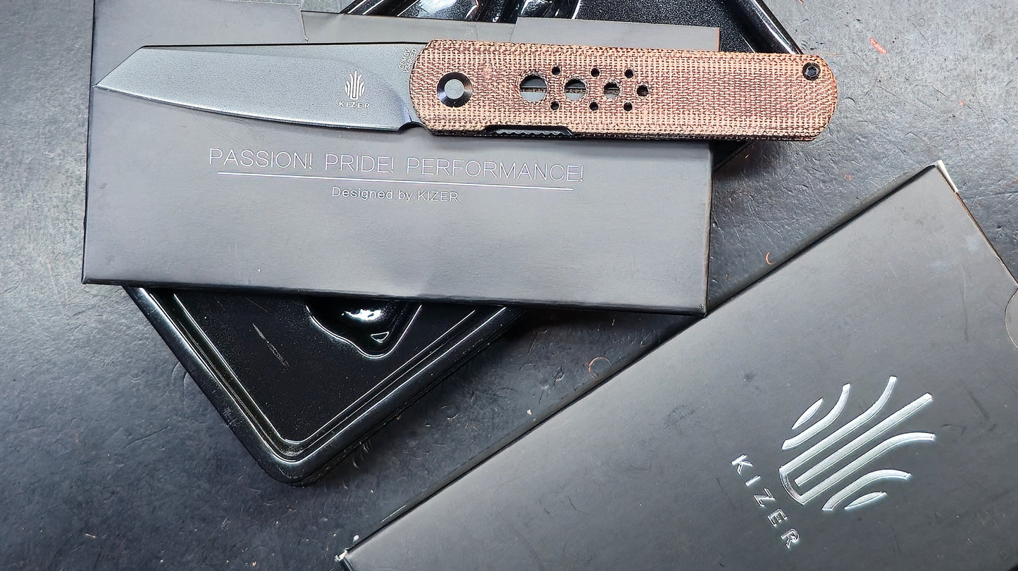 Kizer Feist (Deadpool Numbered SE) Micarta CPM3V