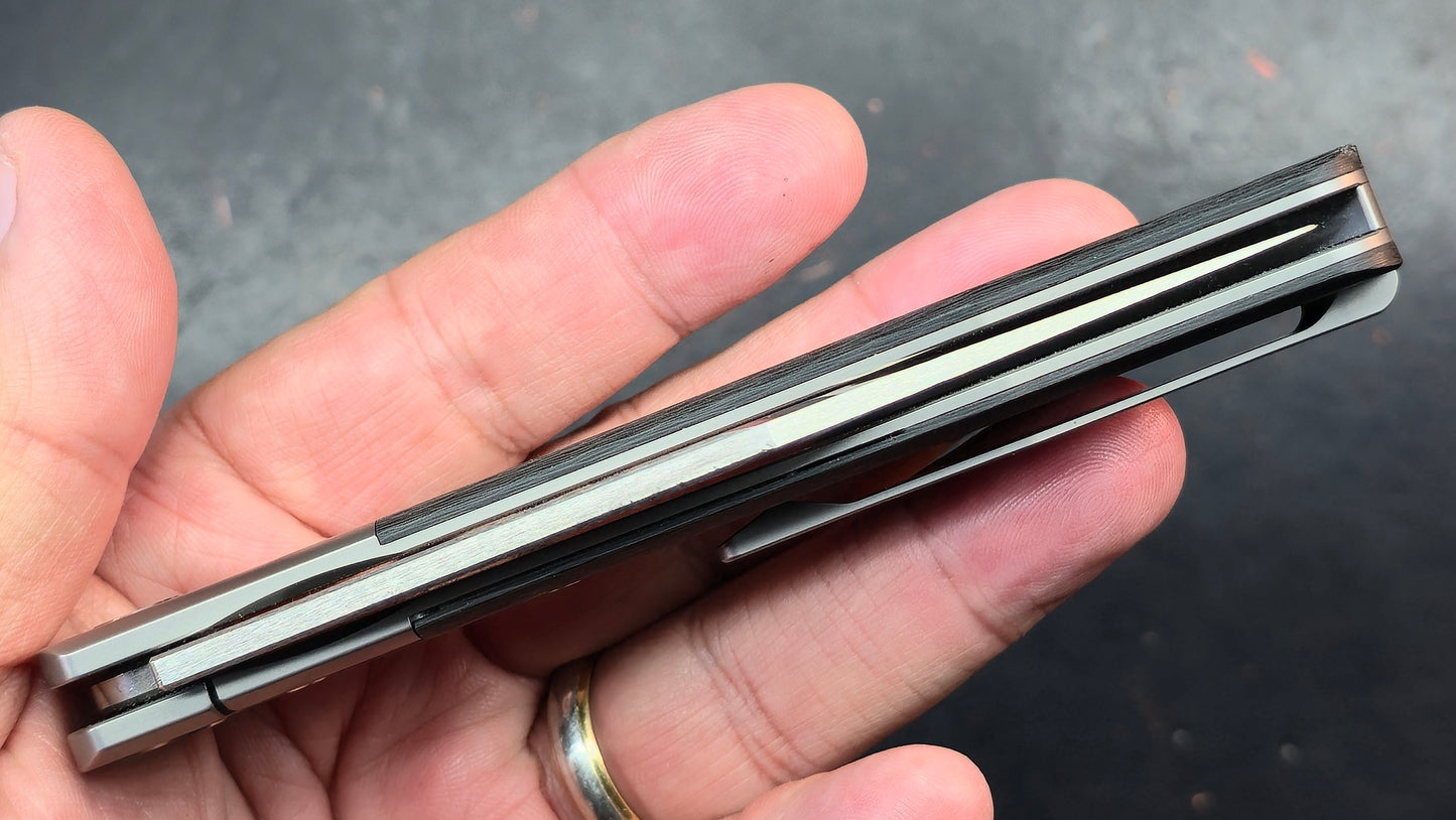 Artisan Cutlery Hyperion Ti/Carbon Fiber S35VN