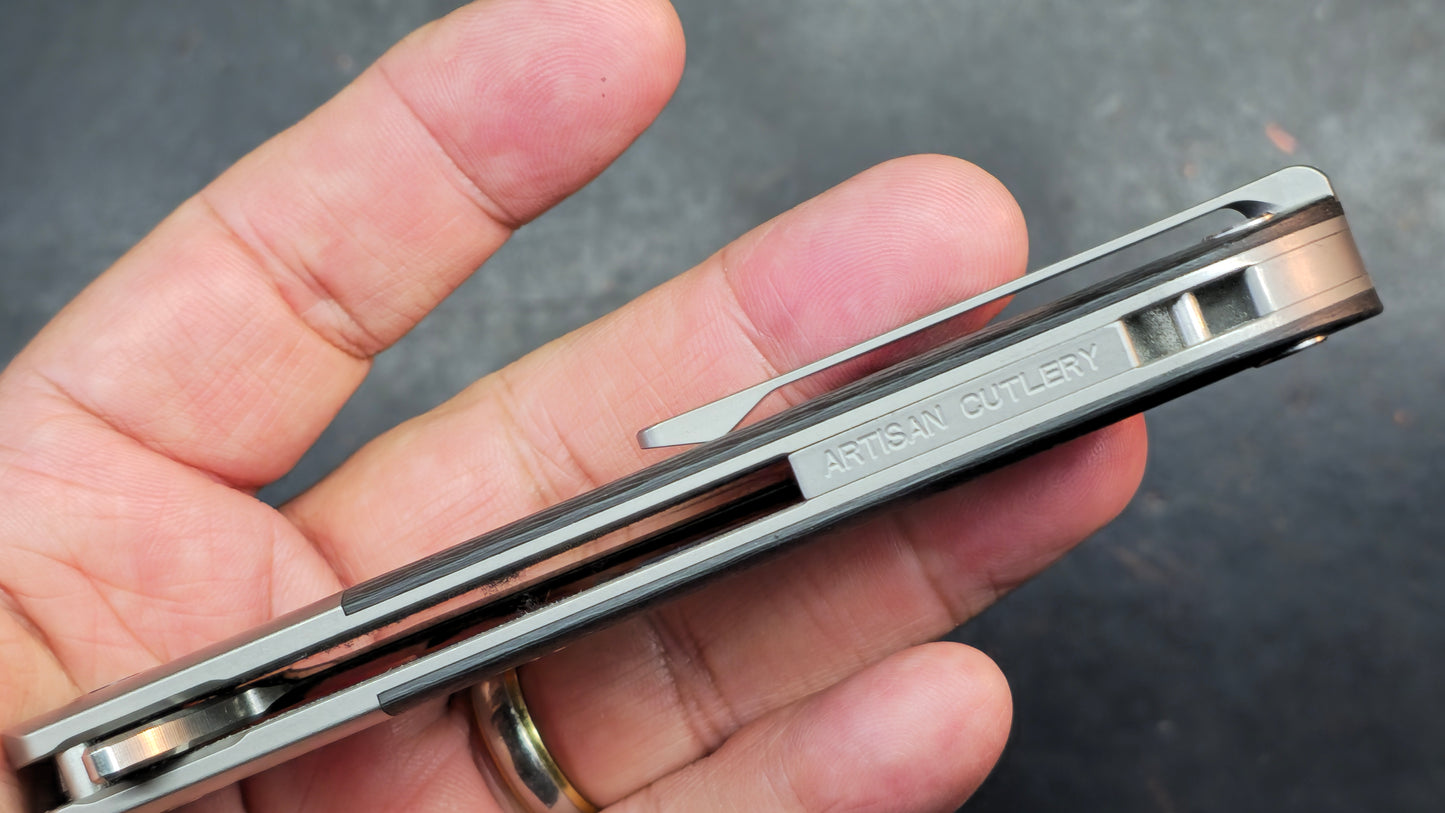 Artisan Cutlery Hyperion Ti/Carbon Fiber S35VN