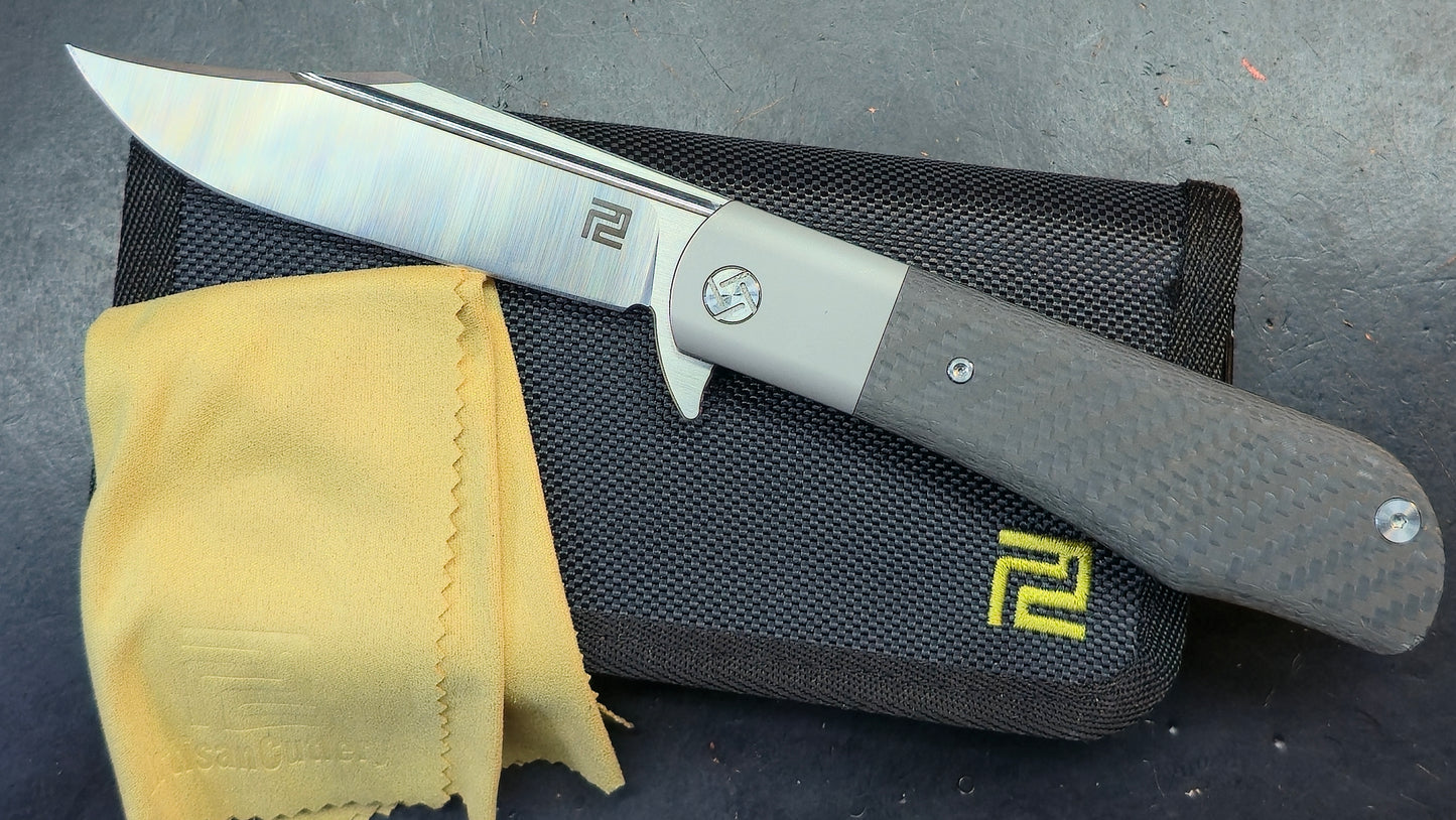 Artisan Cutlery Hyperion Ti/Carbon Fiber S35VN