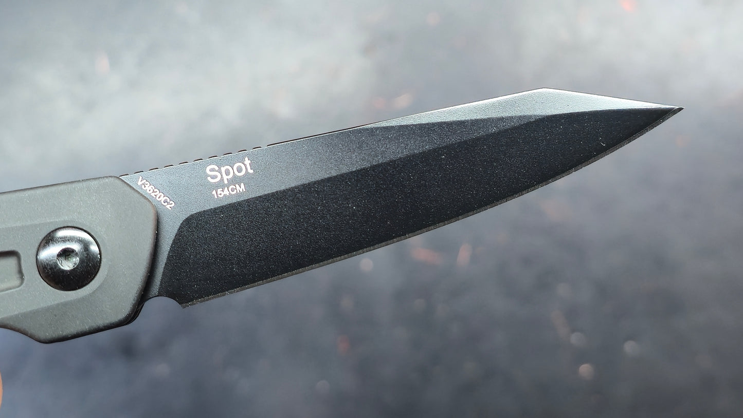 Kizer Spot Aluminum/Steel liners 154CM