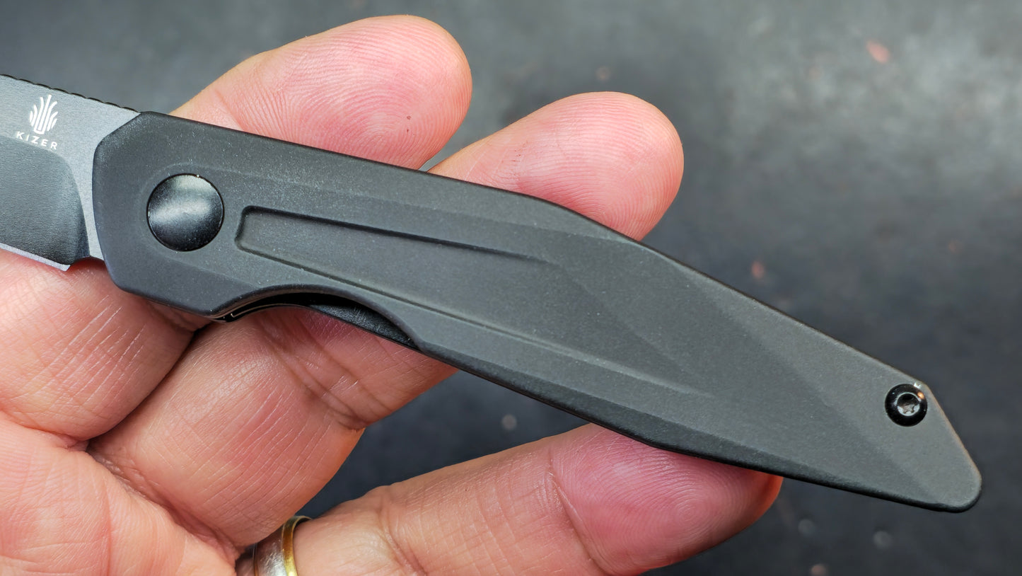 Kizer Spot Aluminum/Steel liners 154CM