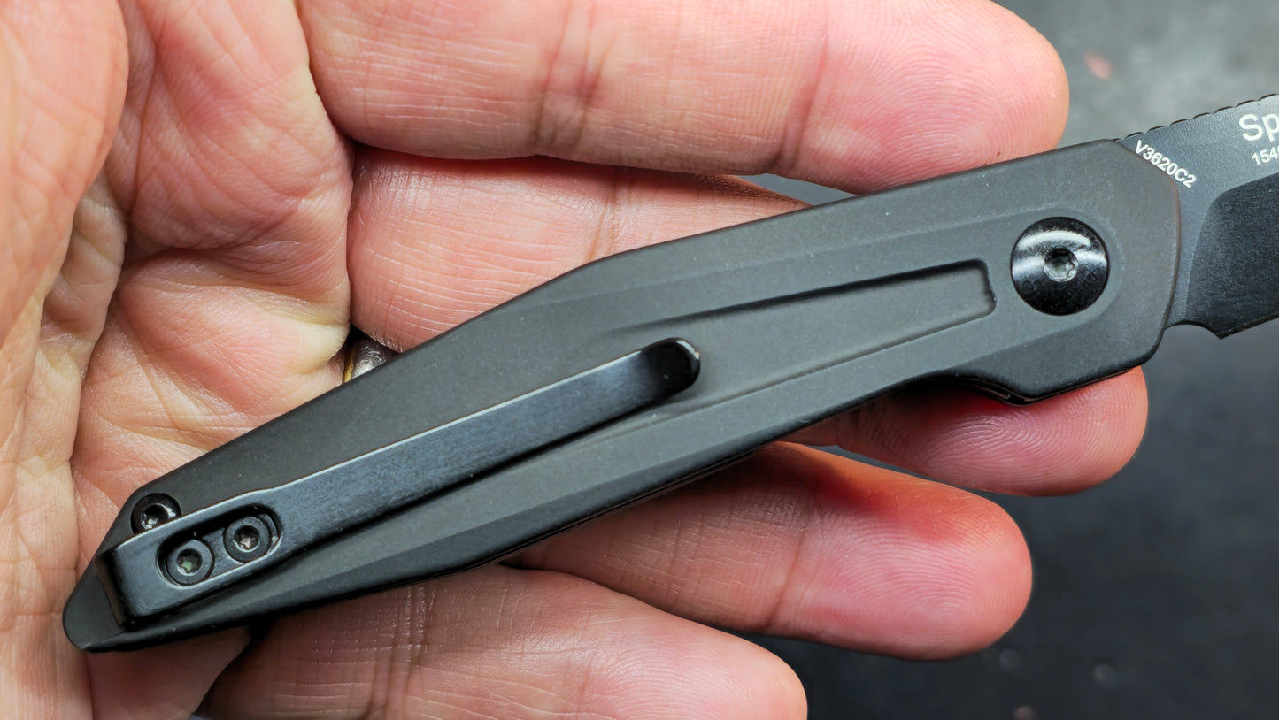 Kizer Spot Aluminum/Steel liners 154CM