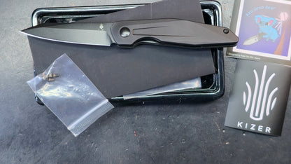 Kizer Spot Aluminum/Steel liners 154CM