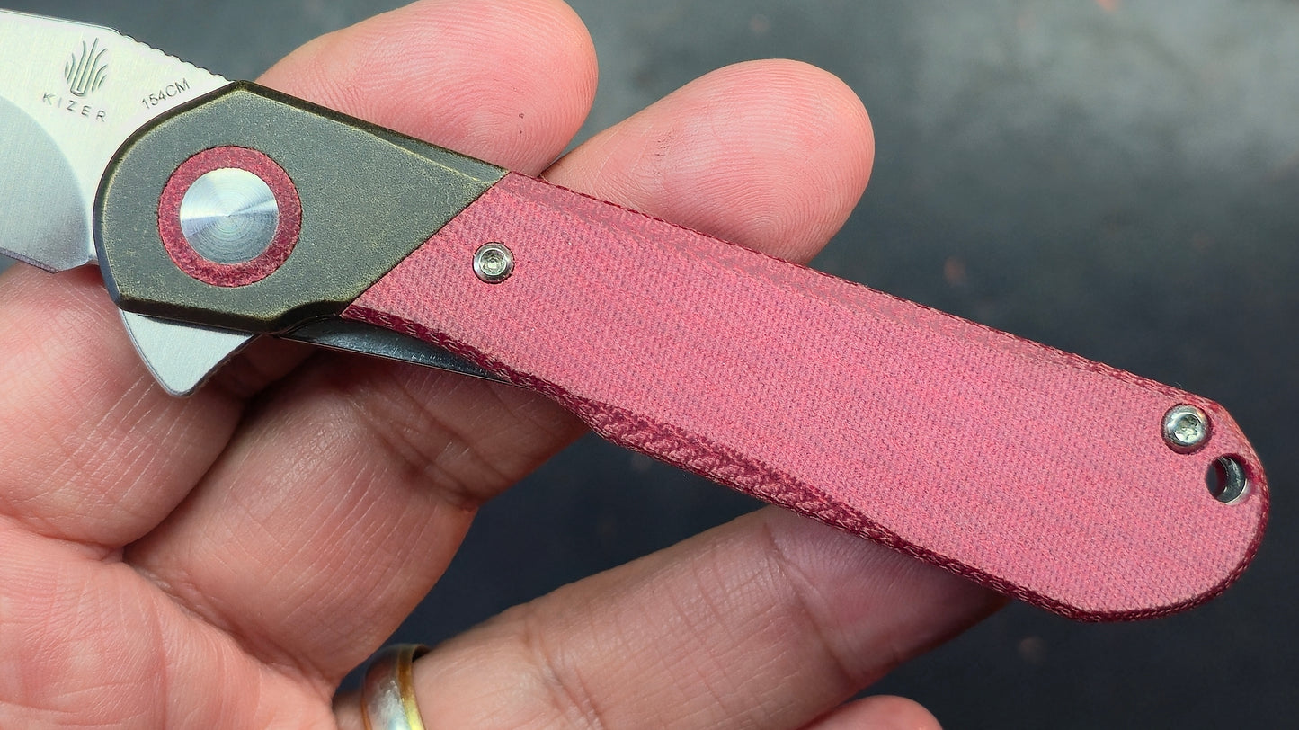 Kizer Comet Brass/Denim 154CM