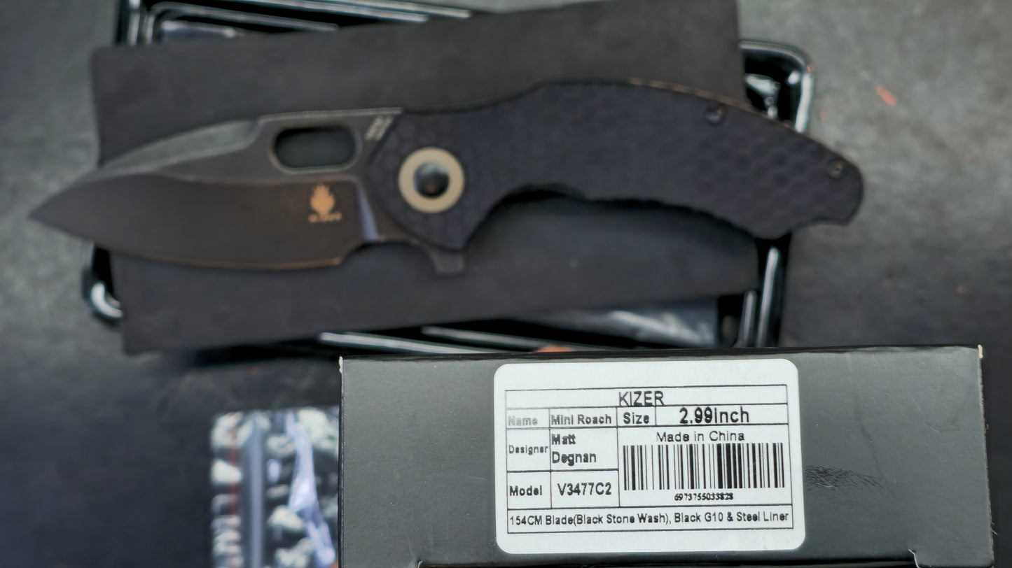Kizer Mini Roach G10 154CM