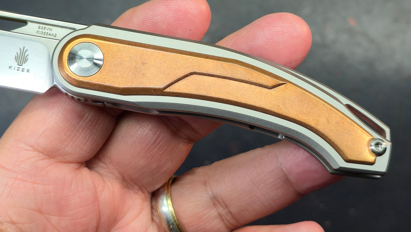Kizer Apus Ti/Copper S35VN