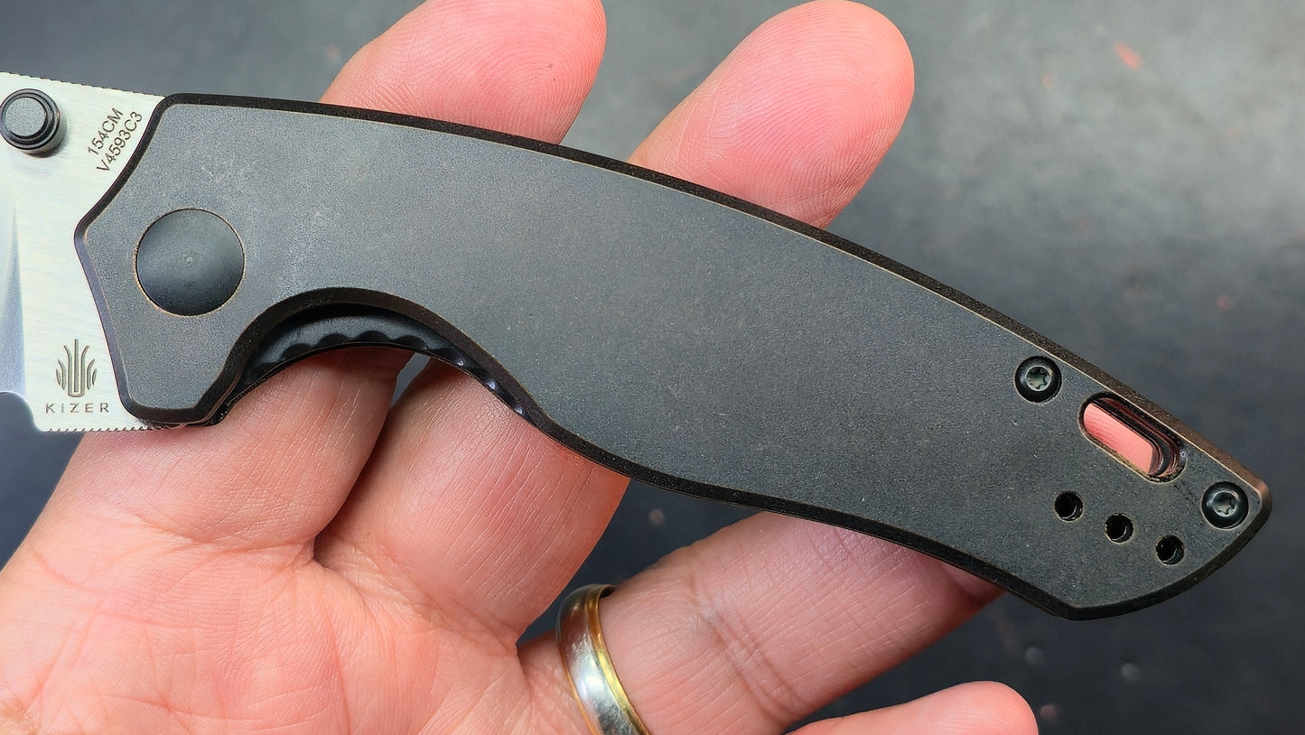 Kizer Towser K Blackened Copper 154CM