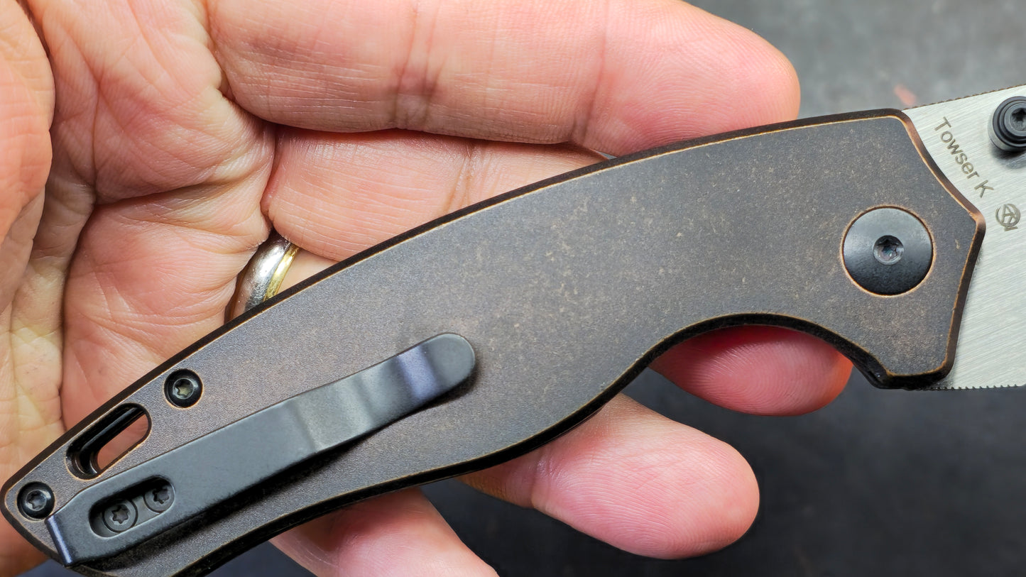 Kizer Towser K Blackened Copper 154CM