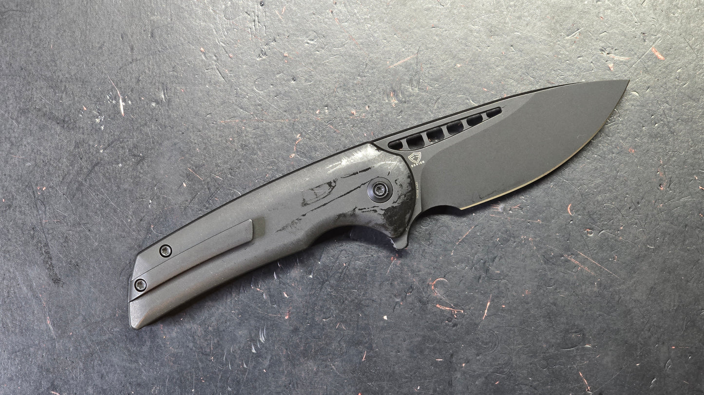 WEKNIFE MINI MALICE Bronze/Black/Gray Titanium 2.98" CPM 20CV (DISCOUNT IN CART)
