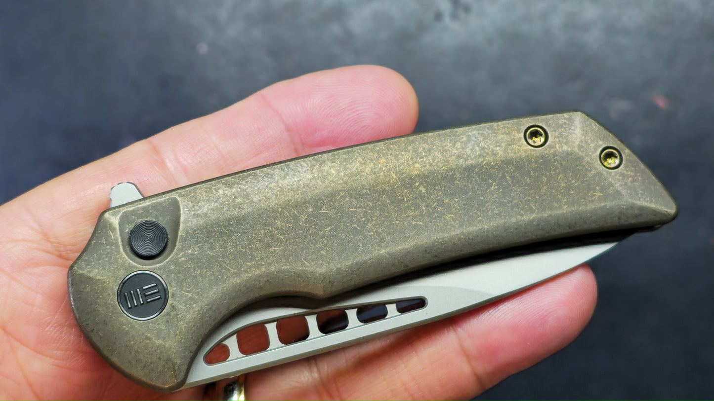 WEKNIFE MINI MALICE Bronze/Black/Gray Titanium 2.98" CPM 20CV (DISCOUNT IN CART)