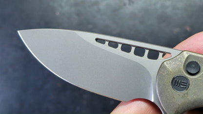 WEKNIFE MINI MALICE Bronze/Black/Gray Titanium 2.98" CPM 20CV (DISCOUNT IN CART)
