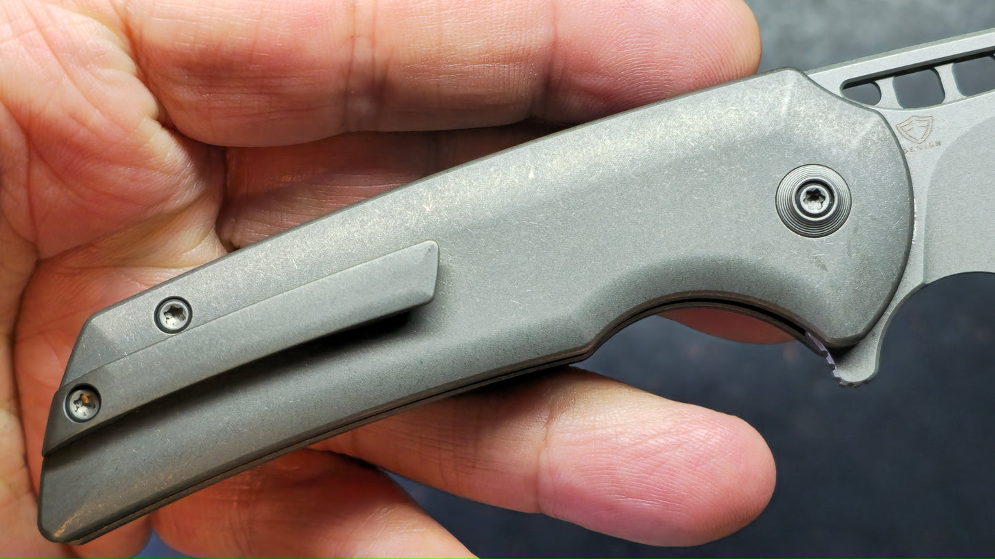 WEKNIFE MINI MALICE Bronze/Black/Gray Titanium 2.98" CPM 20CV (DISCOUNT IN CART)