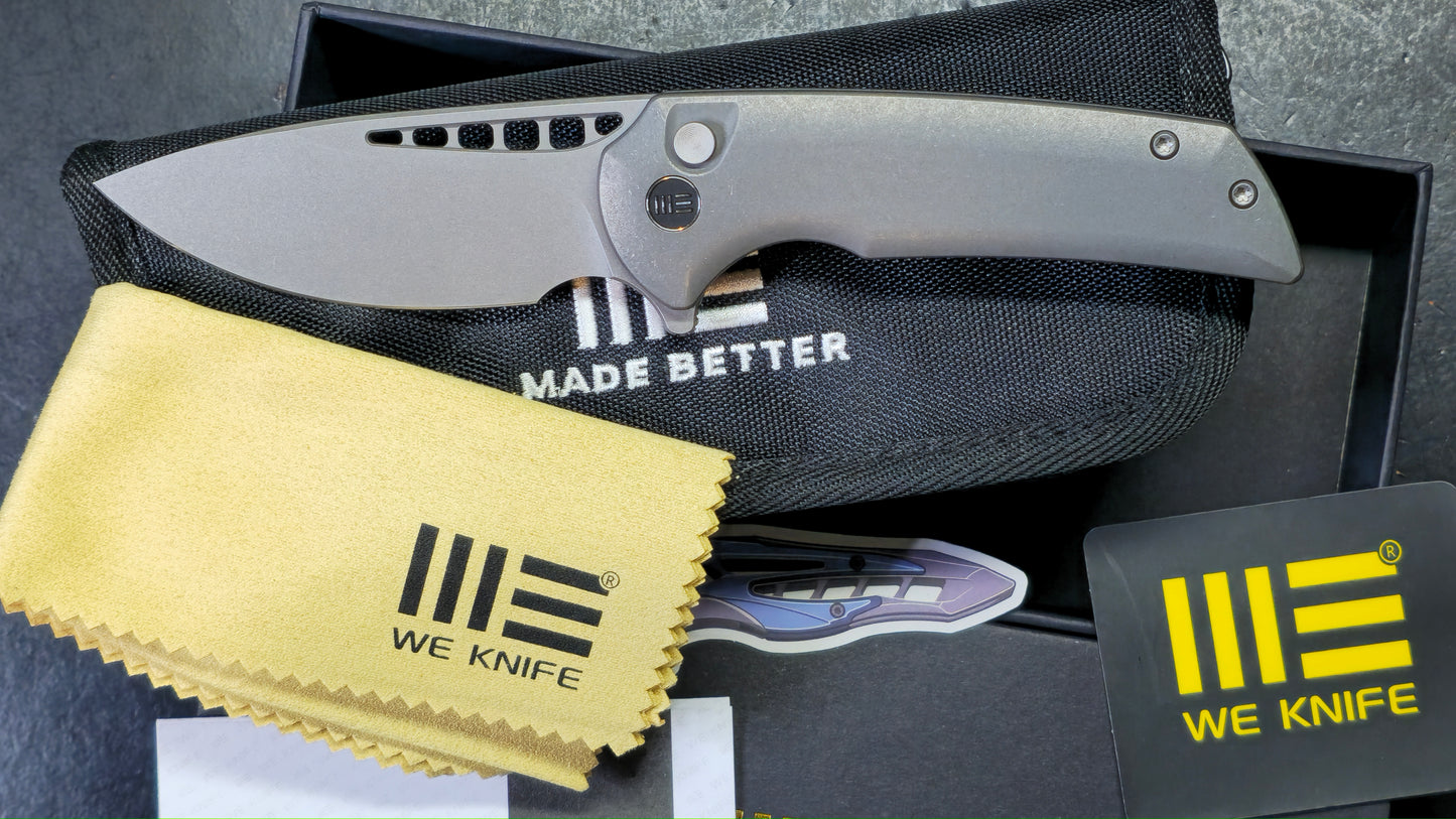 WEKNIFE MINI MALICE Bronze/Black/Gray Titanium 2.98" CPM 20CV (DISCOUNT IN CART)