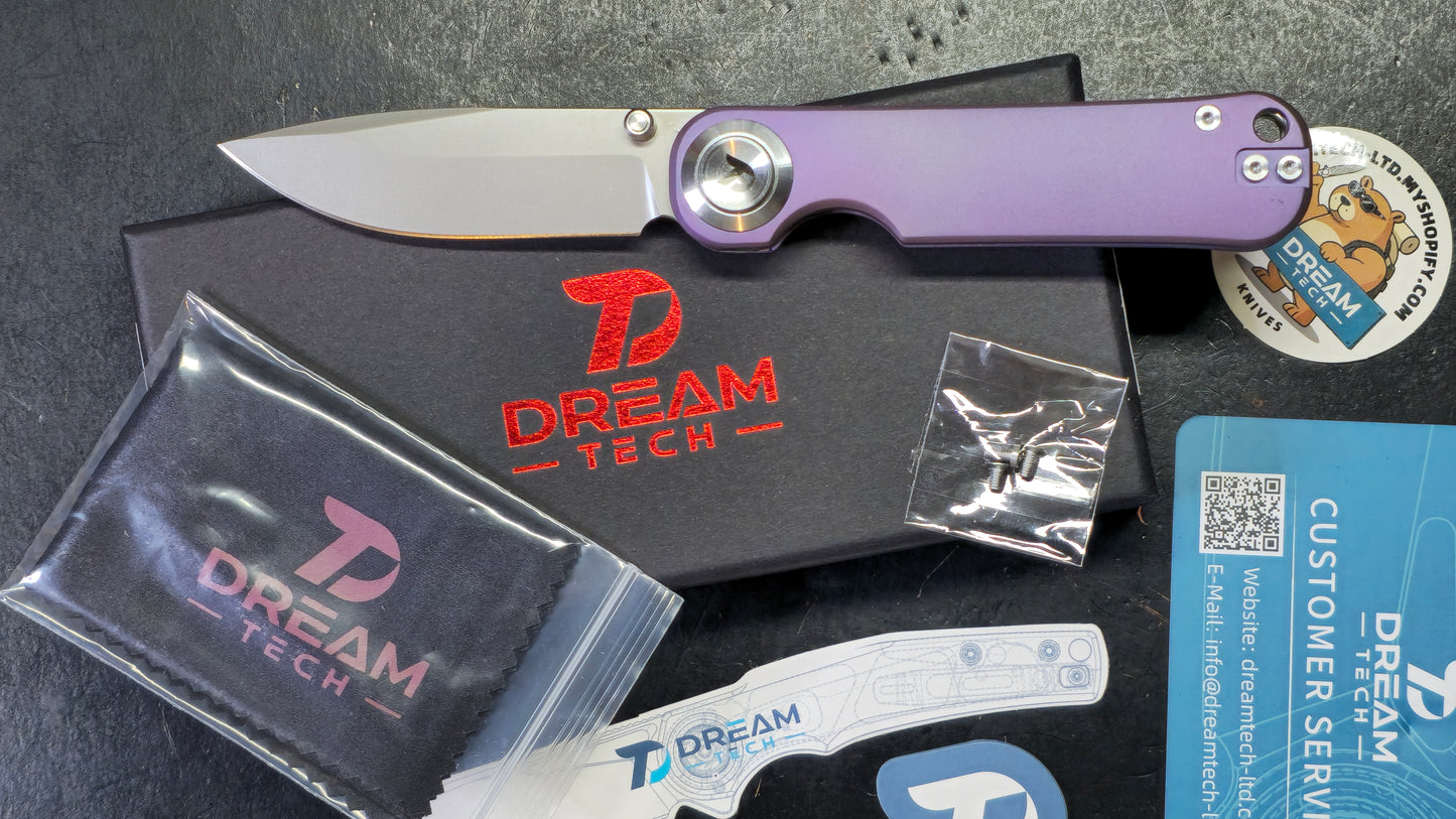 DREAMTECH D4245 Button liner lock Gold/Pink/Blue Titanium VG-10