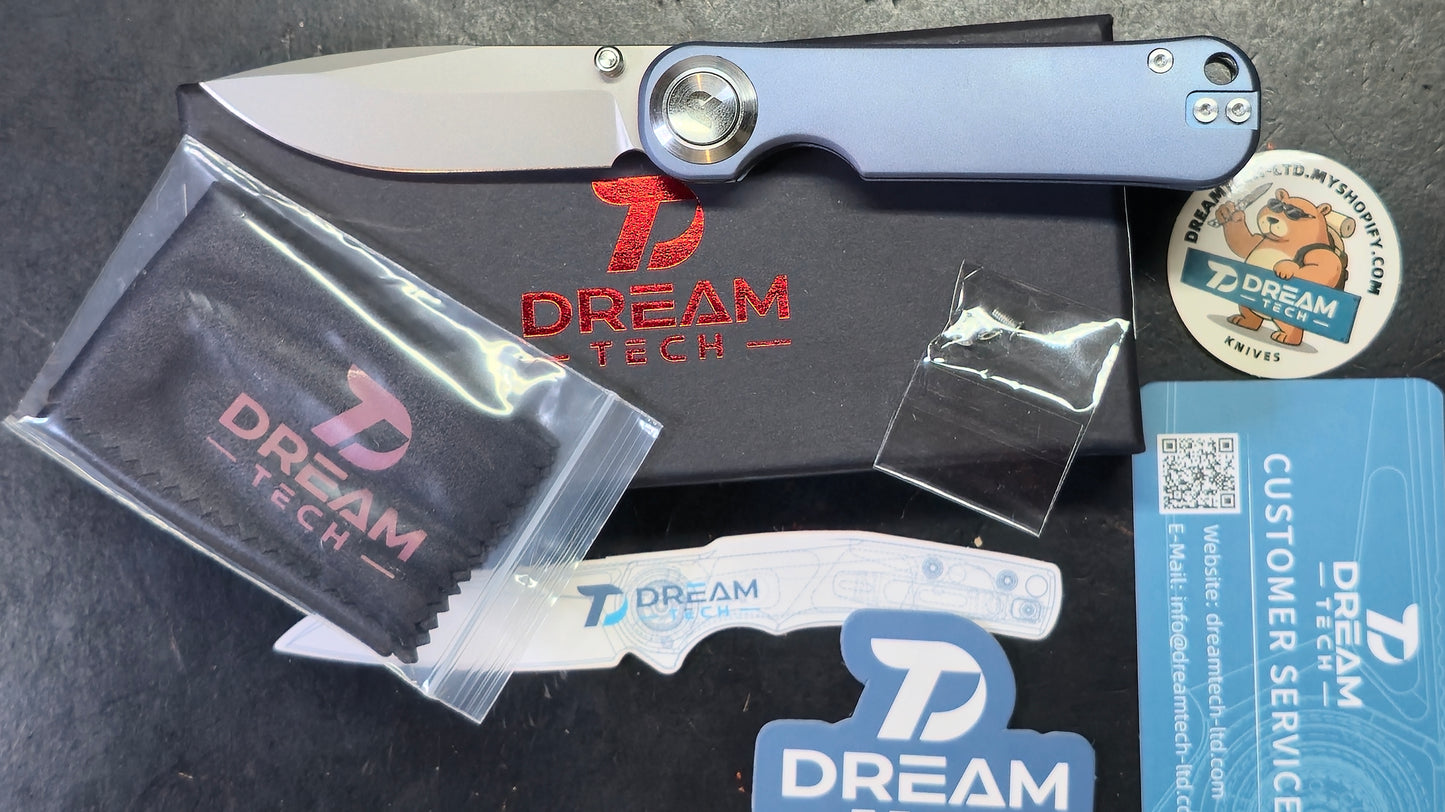 DREAMTECH D4245 Button liner lock Gold/Pink/Blue Titanium VG-10