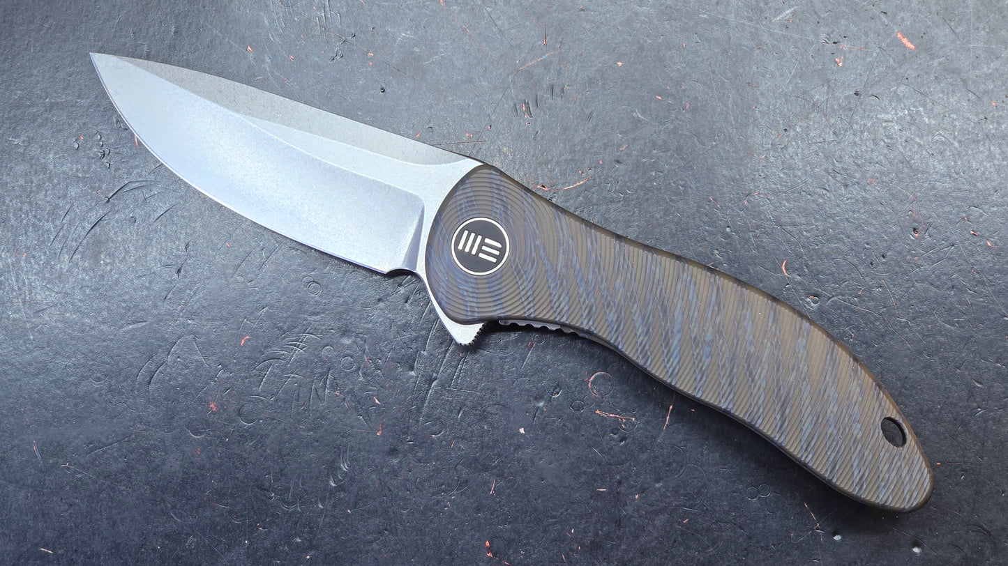 WEKNIFE Synergy 2v2 (INTEGRAL) Tiger Stripe/Black Titanium Handle 20CV