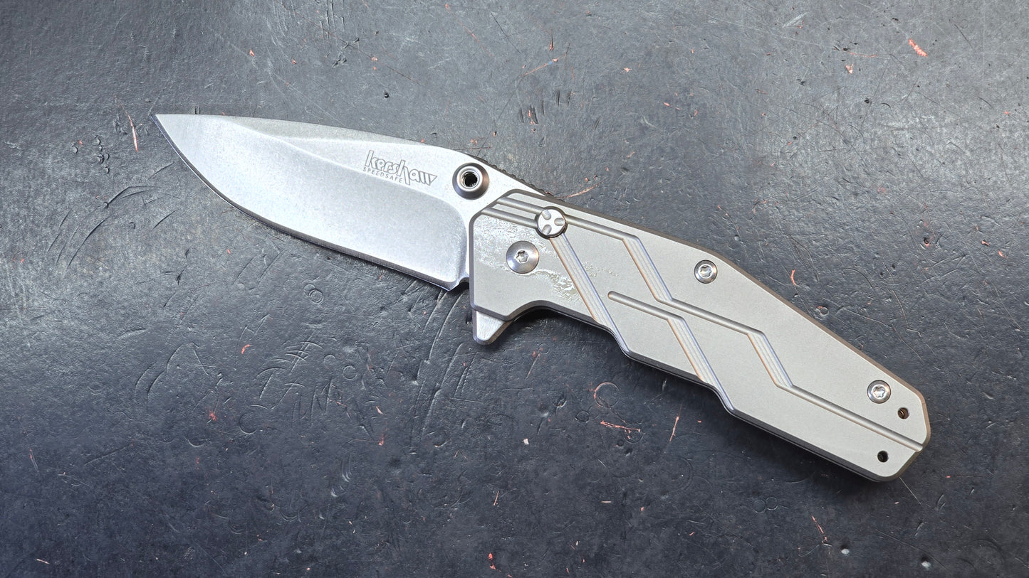 Kershaw Dimension Assist Button Lock Titanium 8Cr13MoV