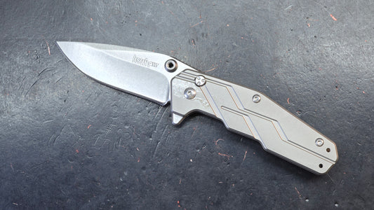 Kershaw Dimension Assist Button Lock Titanium 8Cr13MoV