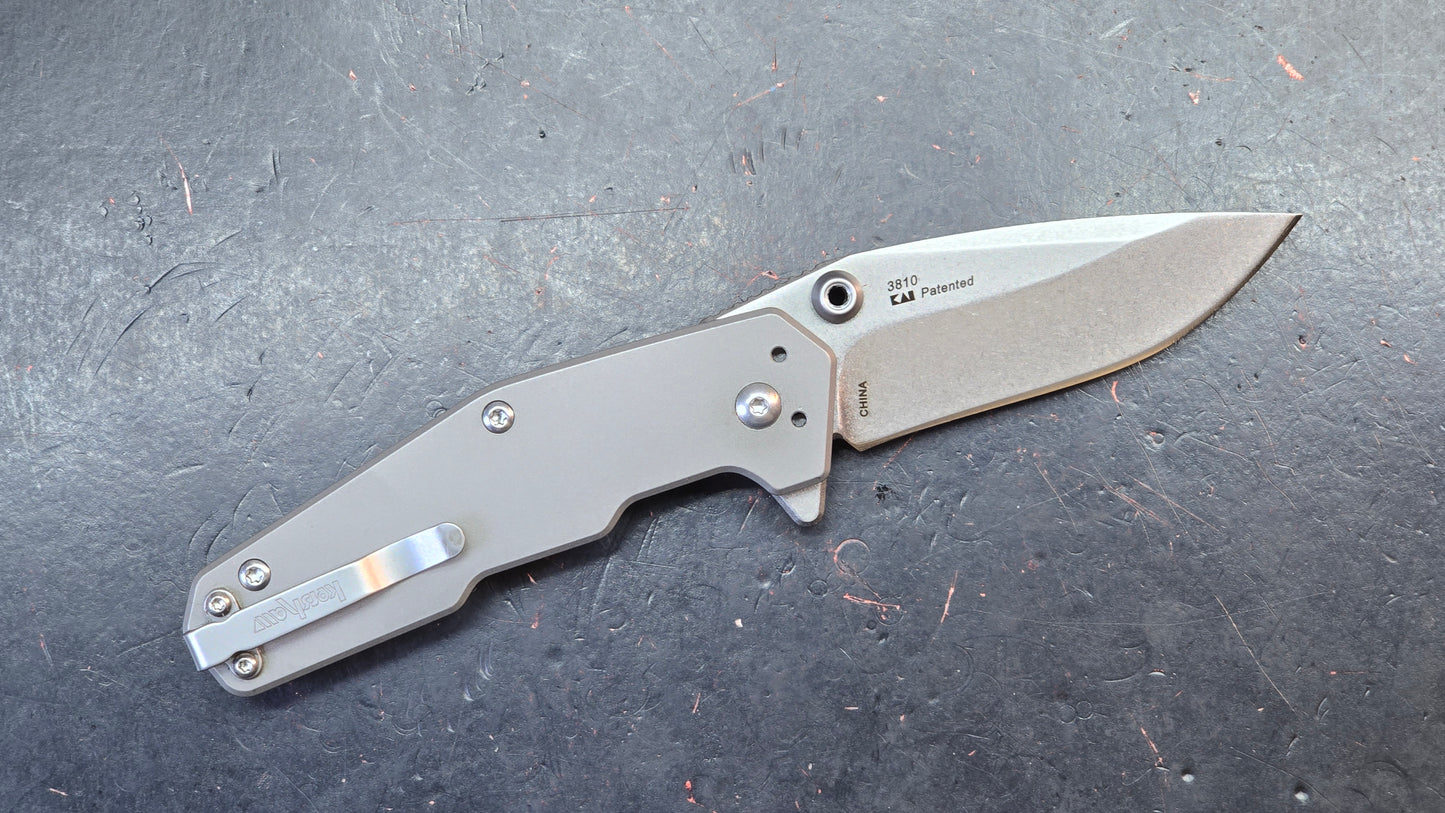 Kershaw Dimension Assist Button Lock Titanium 8Cr13MoV