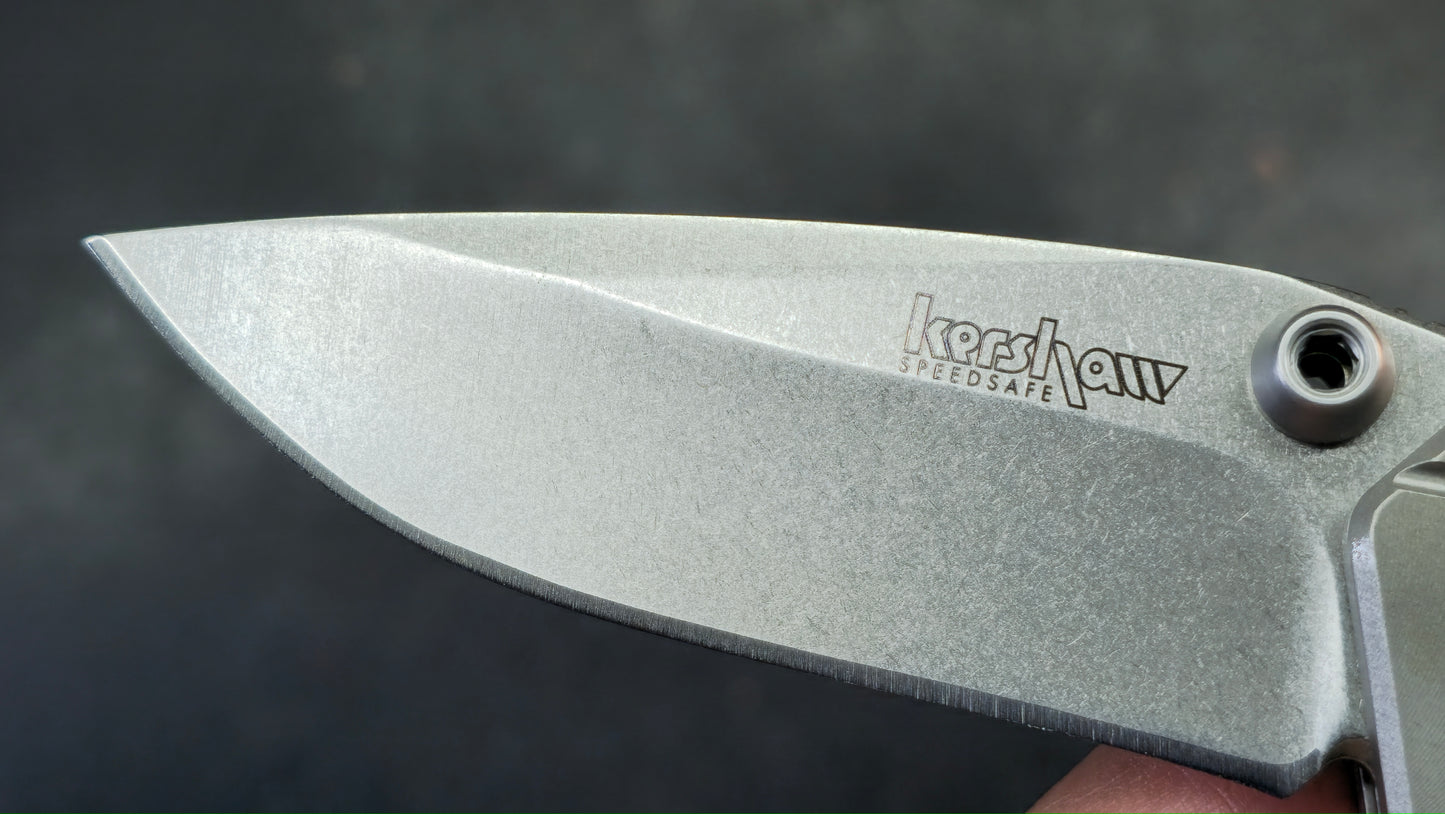 Kershaw Dimension Assist Button Lock Titanium 8Cr13MoV