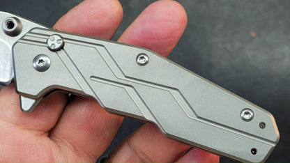 Kershaw Dimension Assist Button Lock Titanium 8Cr13MoV