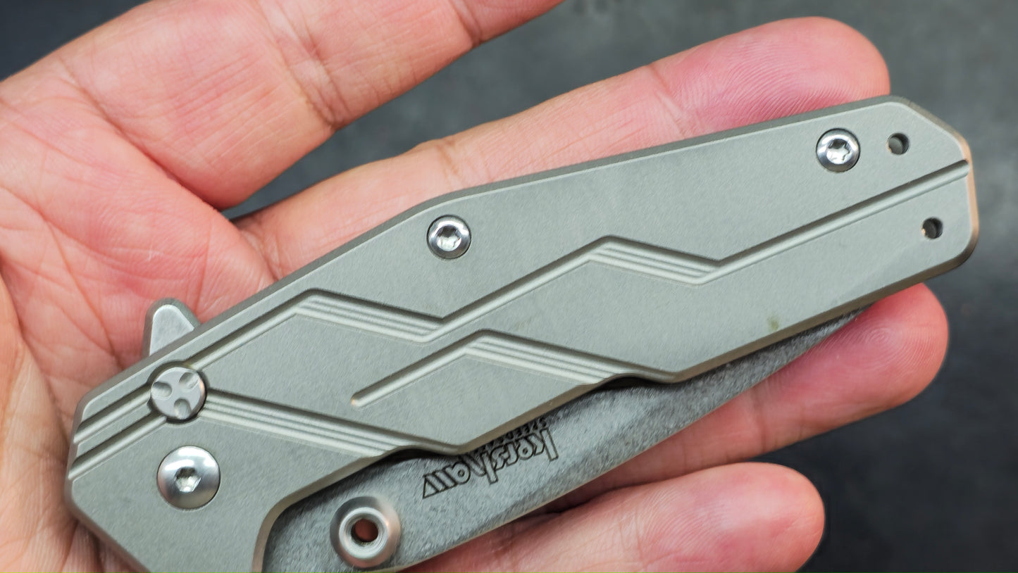 Kershaw Dimension Assist Button Lock Titanium 8Cr13MoV