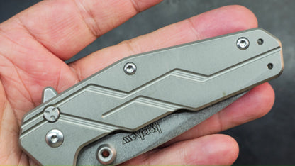 Kershaw Dimension Assist Button Lock Titanium 8Cr13MoV