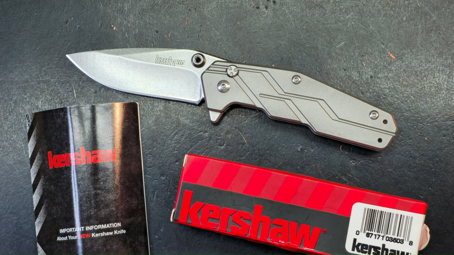 Kershaw Dimension Assist Button Lock Titanium 8Cr13MoV
