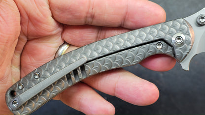 WEKNIFE Dracarys Purple & Golden/Gray/Black Titanium Handle M390 Limited Edition (DISCOUNT IN CART)