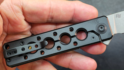 WEKNIFE Miscreant 3.0 Folding Knife Black/Gray Titanium Handle 20CV (DISCOUNT IN CART)