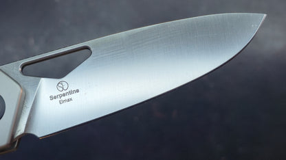 Kizer Serpentine Titanium/Carbon Fiber Handle Elmax Blade