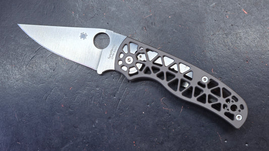 Spyderco Edgerati Gray Aluminum Handle S30V