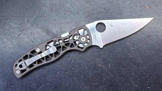 Spyderco Edgerati Gray Aluminum Handle S30V