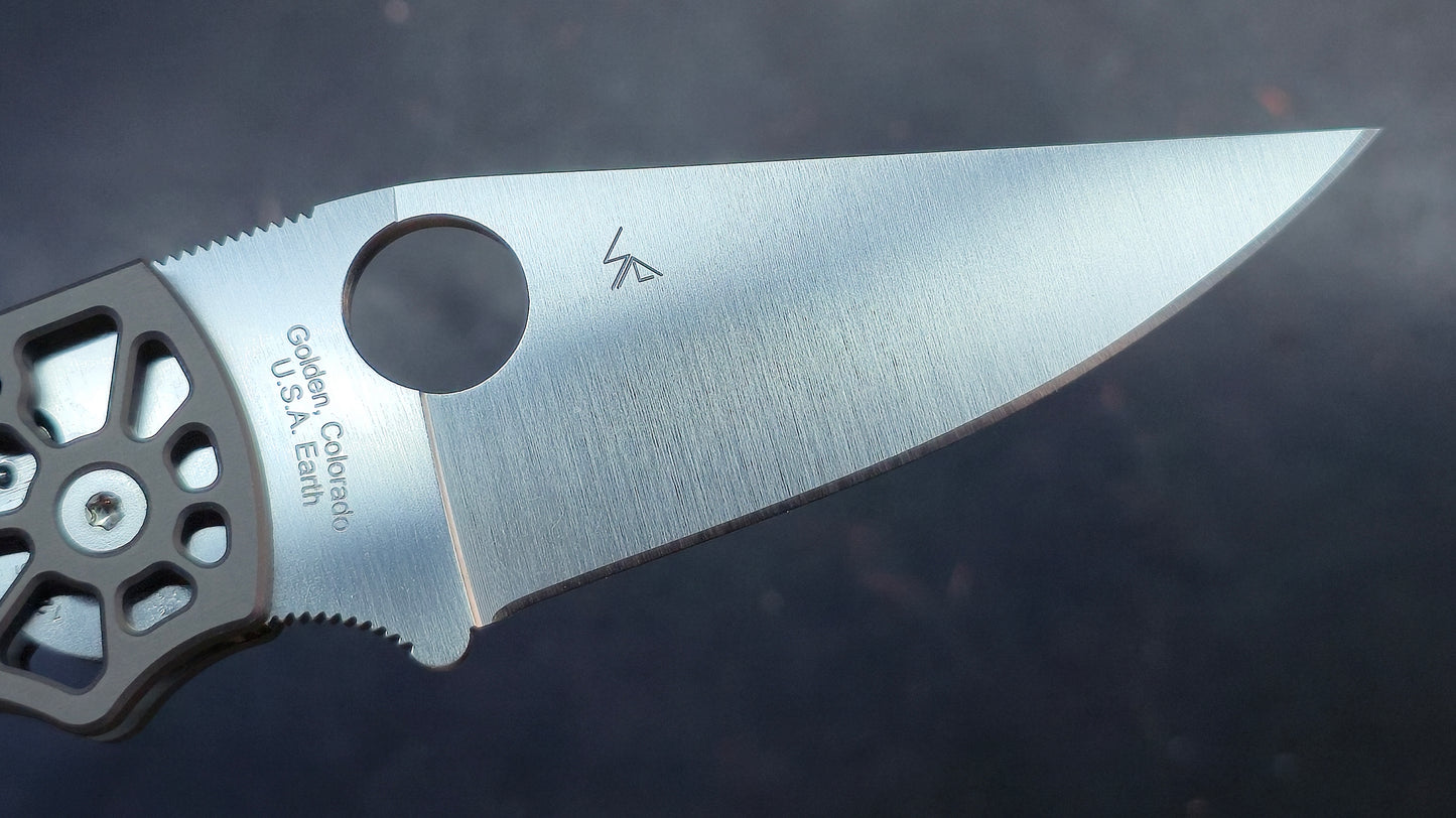 Spyderco Edgerati Gray Aluminum Handle S30V