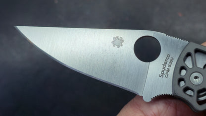 Spyderco Edgerati Gray Aluminum Handle S30V