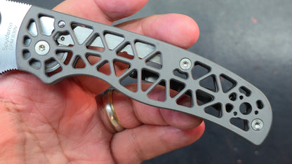 Spyderco Edgerati Gray Aluminum Handle S30V
