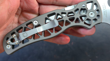 Spyderco Edgerati Gray Aluminum Handle S30V