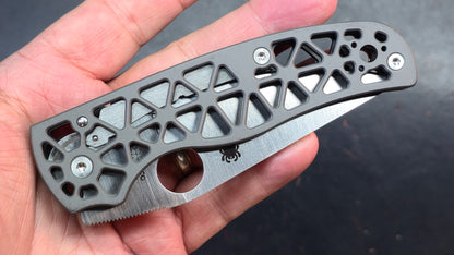 Spyderco Edgerati Gray Aluminum Handle S30V