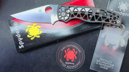 Spyderco Edgerati Gray Aluminum Handle S30V