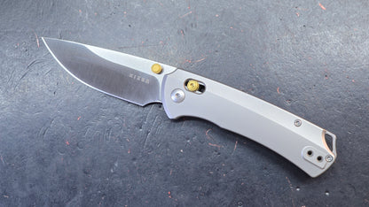 Kizer T1 CD Silver Titanium Handle M390