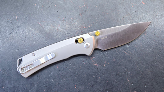 Kizer T1 CD Silver Titanium Handle M390