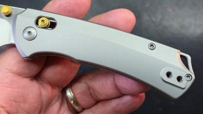 Kizer T1 CD Silver Titanium Handle M390
