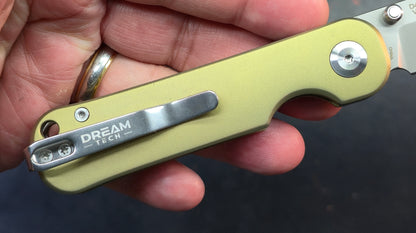 DREAMTECH D4245 Button liner lock Gold/Pink/Blue Titanium VG-10