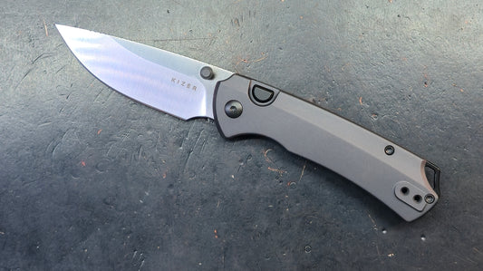 Kizer T1 BD Gray Aluminum Handle Elmax